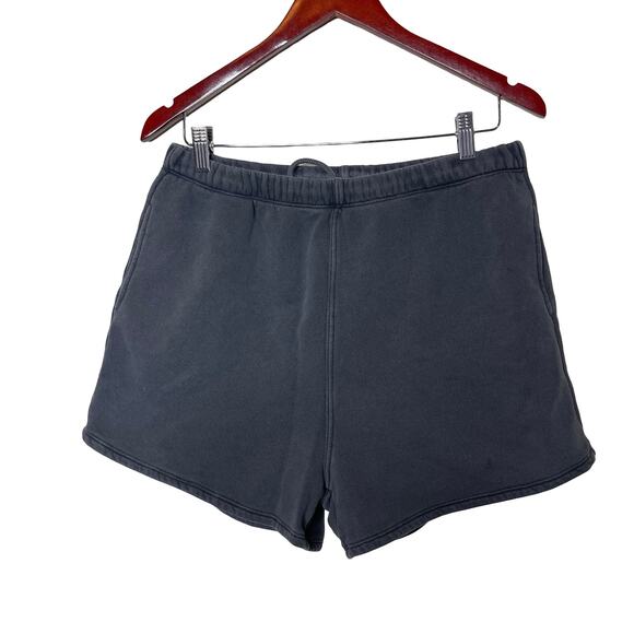 Joah Brown Fitted Sweat Shorts Gray Womens M/L - Picture 2 of 8